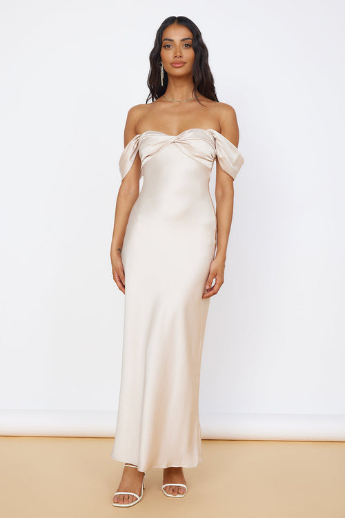 Sunny Reflections Maxi Dress Champagne
