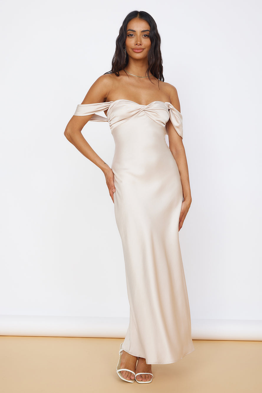 Sunny Reflections Maxi Dress Champagne