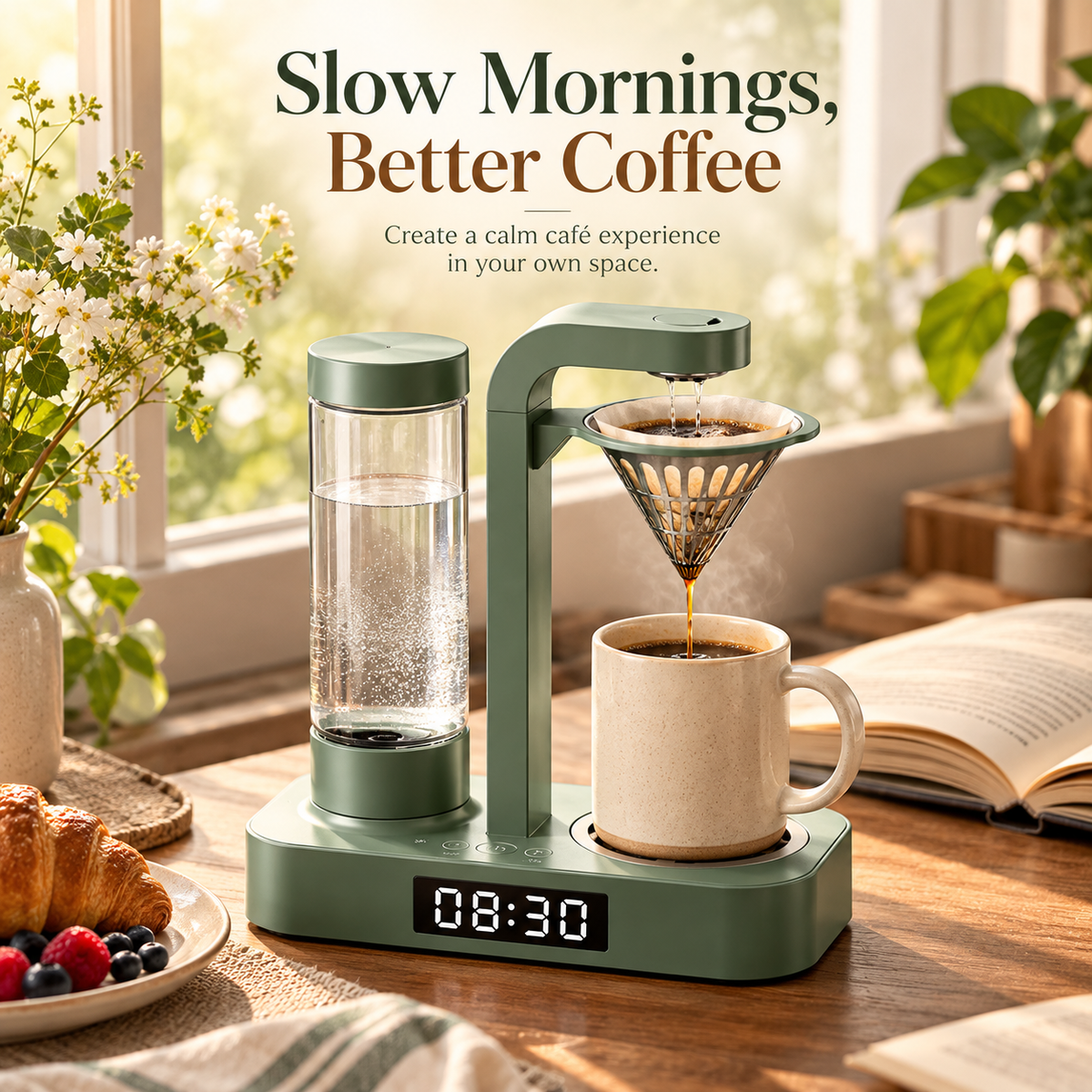 American-style automatic drip coffee maker