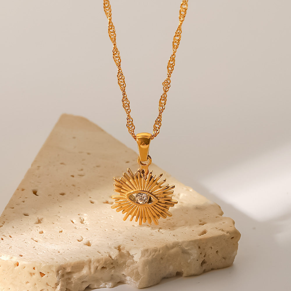 Astra Gold Eye Necklace