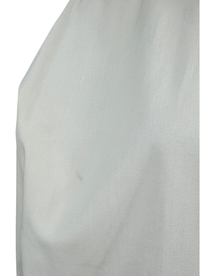 Burberry Brit White Stretch Cotton Nova Check Trim Button Front Shirt XL