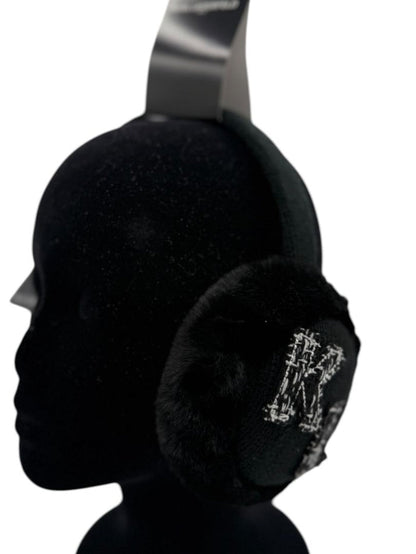 Karl Lagerfeld Paris Faux Fur "KL Patch" Earmuffs – One Size