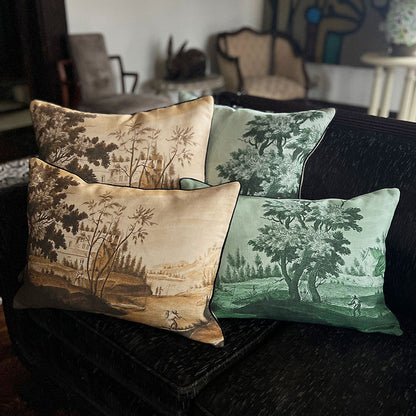 PATCH NYC Italian Landscape Emerald Decorative Pillows